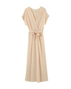 Robe Longue Papillon - Beige