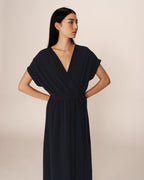 Papillon Long Dress - Navy