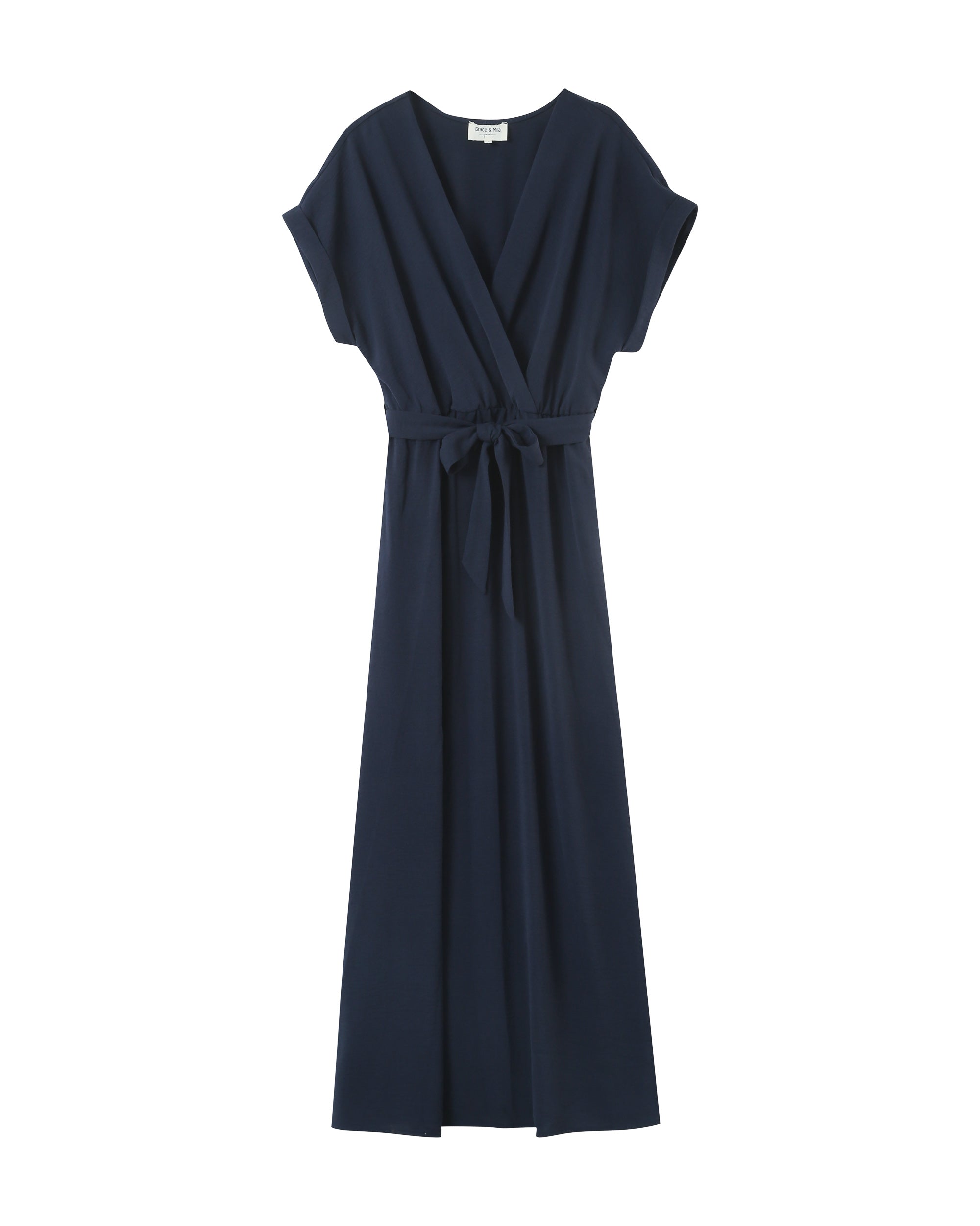 Papillon Long Dress - Navy