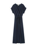 Vestido largo mariposa - Azul marino