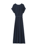 Vestido largo mariposa - Azul marino