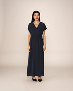 Papillon Long Dress - Navy