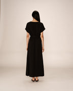 Robe Longue Papillon - Noir