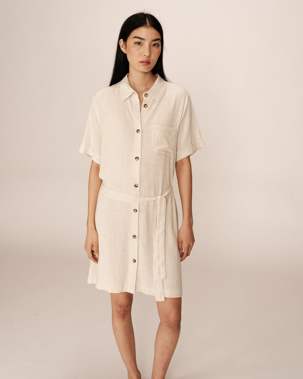 Vestido Corto Paquita - Beige