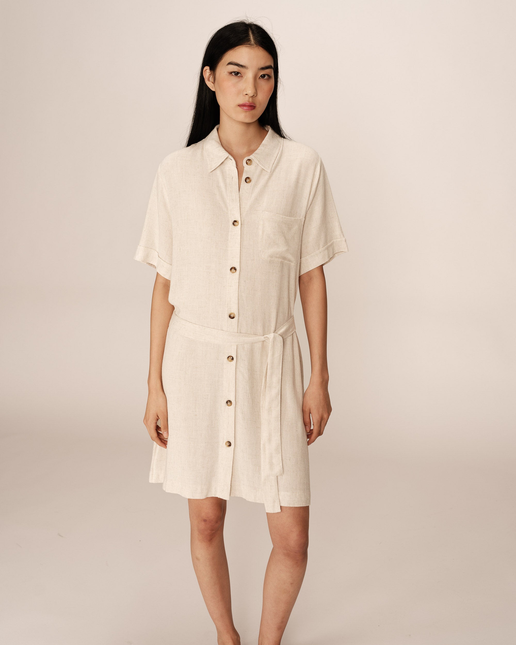 Vestido Corto Paquita - Beige