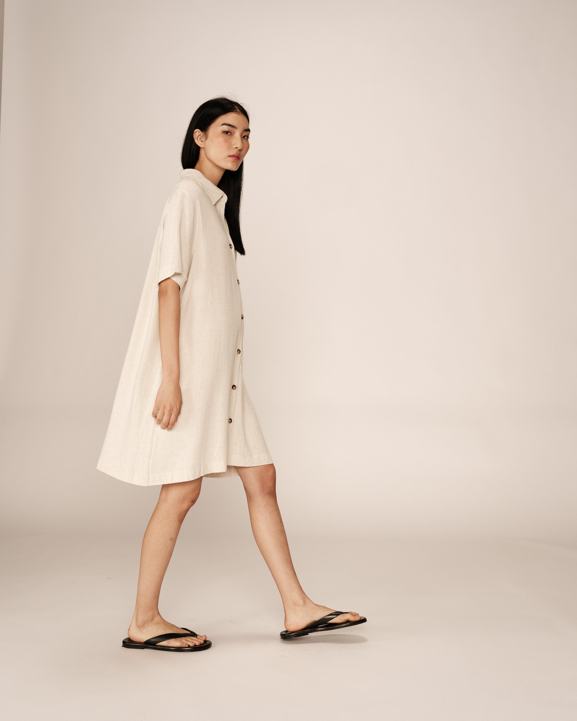 Vestido Corto Paquita - Beige