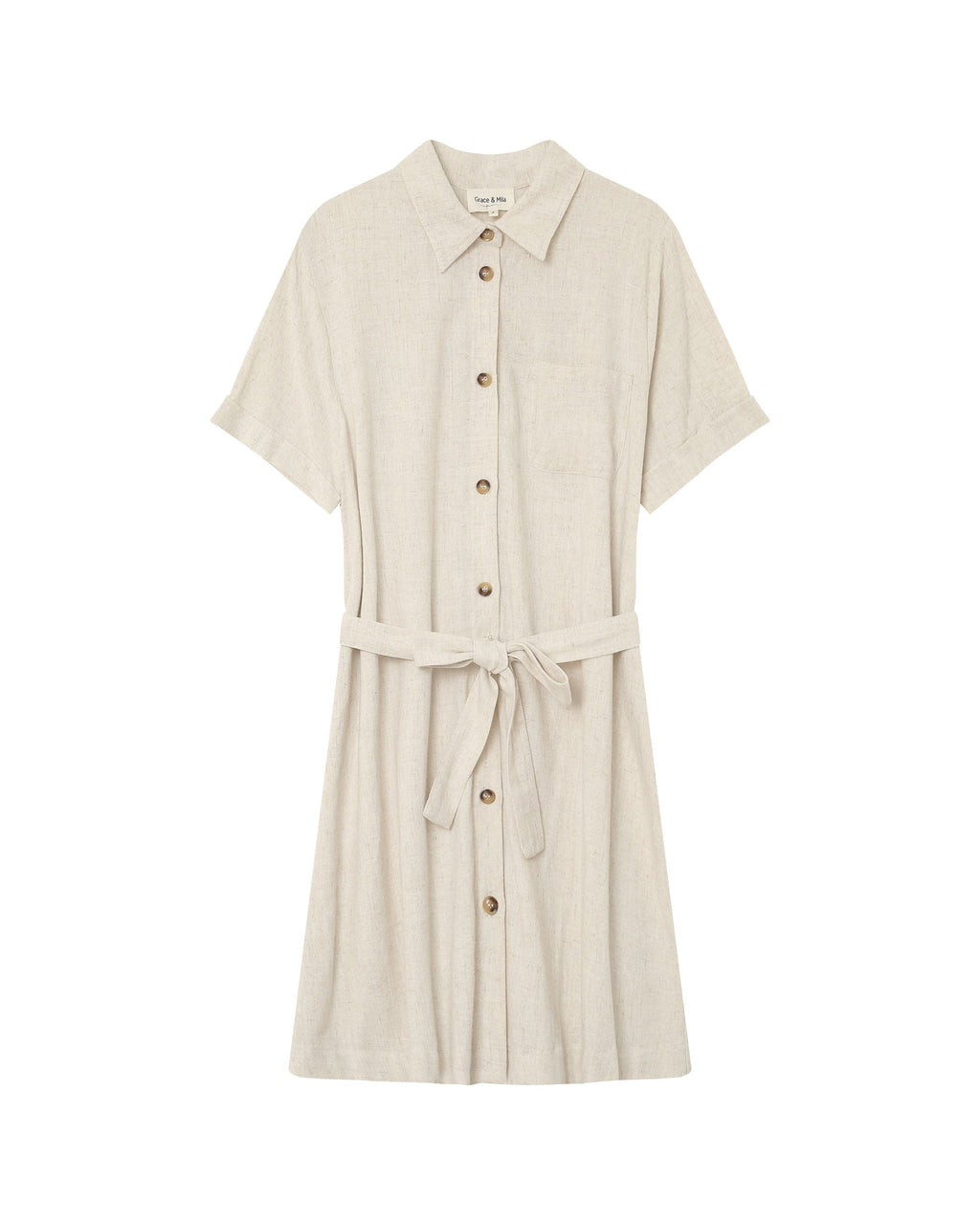 Vestido Corto Paquita - Beige