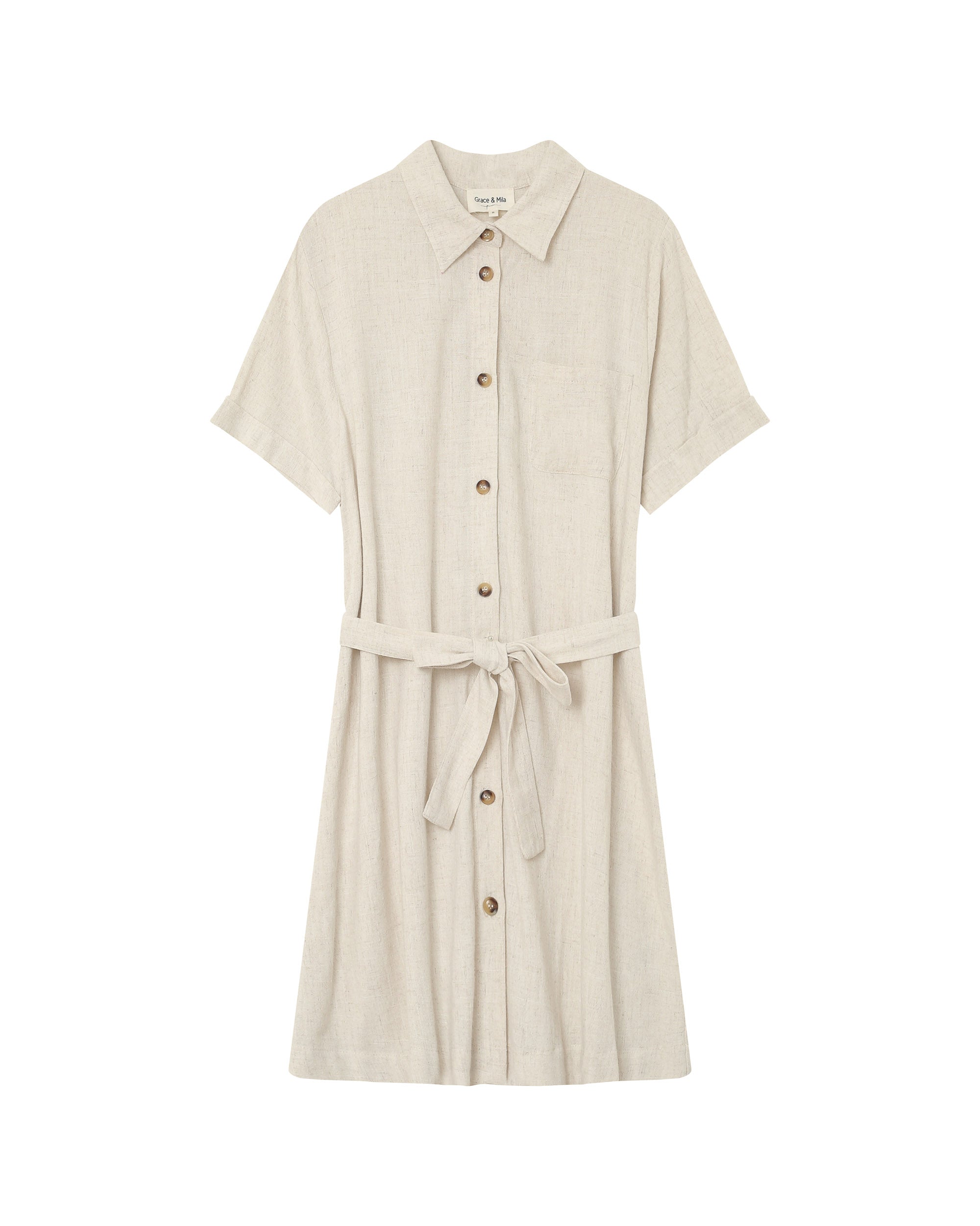 Vestido Corto Paquita - Beige