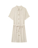 Paquita Short Dress - Beige