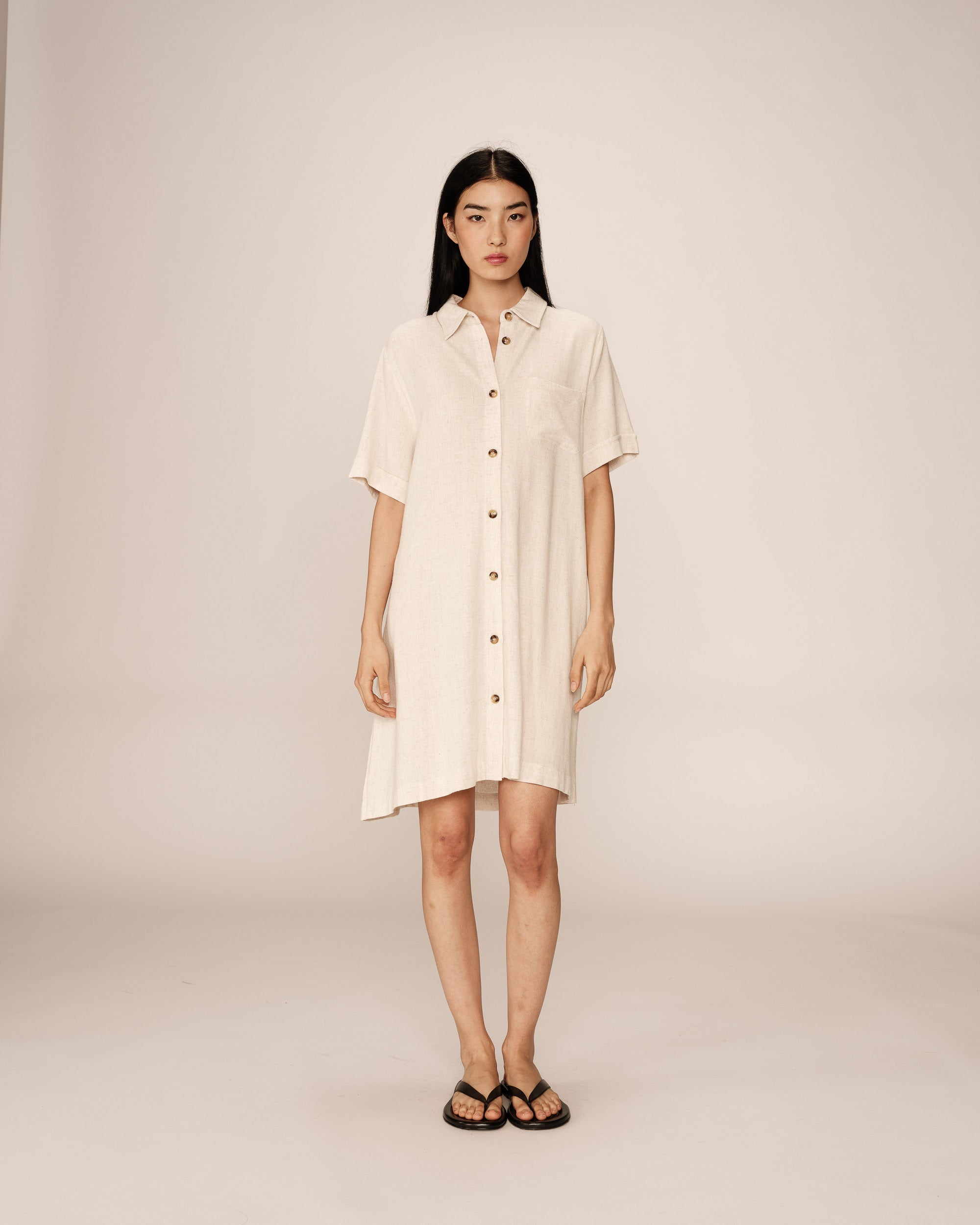 Vestido Corto Paquita - Beige