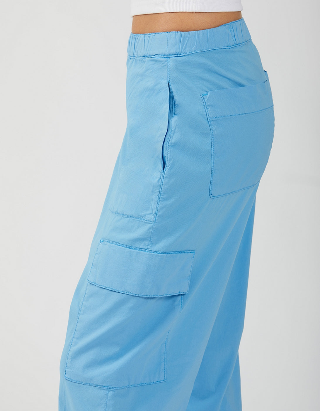 Parachute Cargo Trousers - Bright Azur - Women