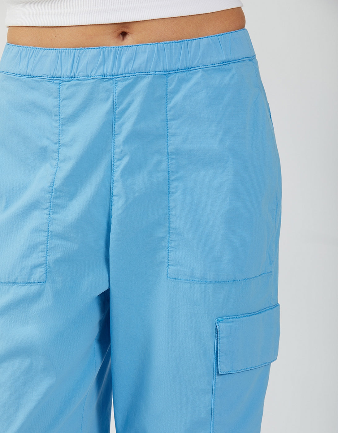Parachute Cargo Trousers - Bright Azur - Women