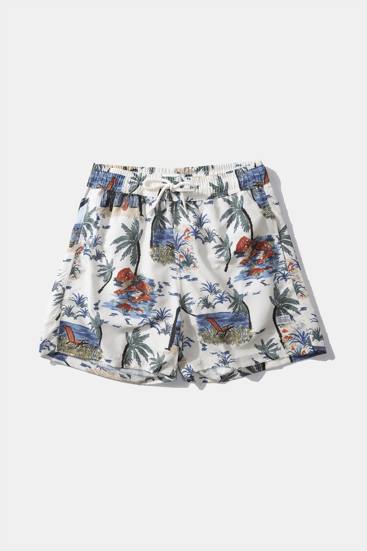 Paradise Classic Plain Off White Swim Shorts