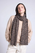 Echarpe Pardy - Beige Leopard - Mixte