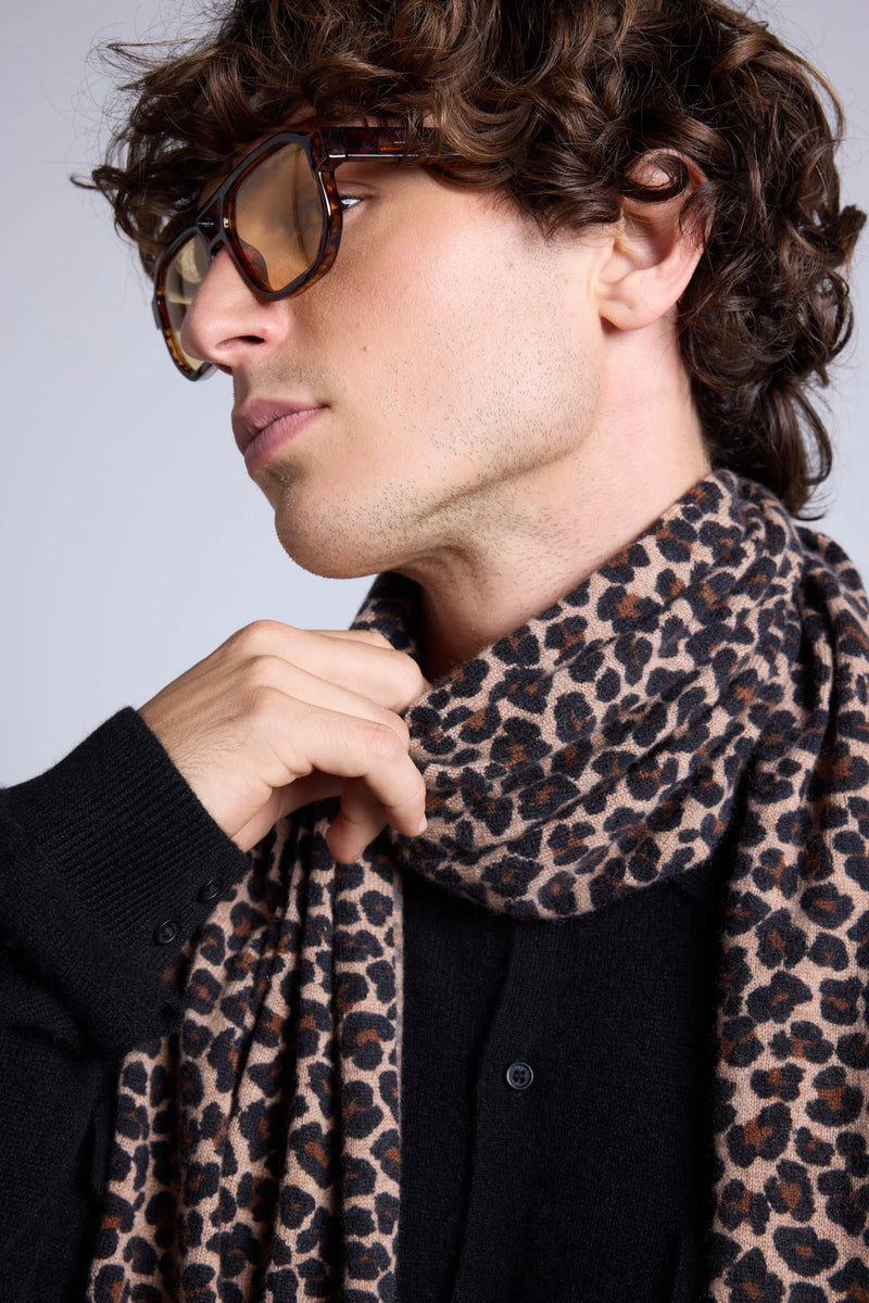 Echarpe Pardy - Beige Leopard - Mixte