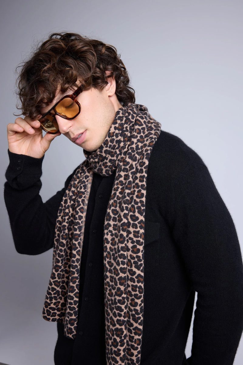 Echarpe Pardy - Beige Leopard - Mixte
