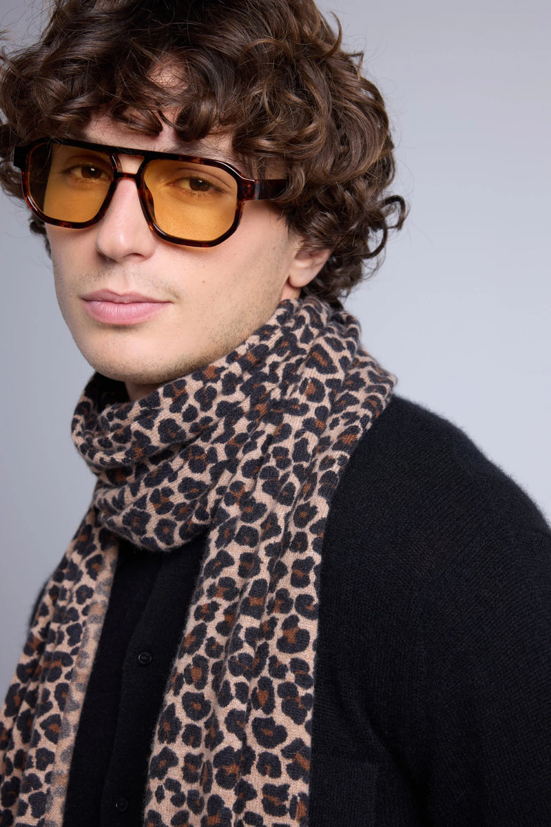 Echarpe Pardy - Beige Leopard - Mixte