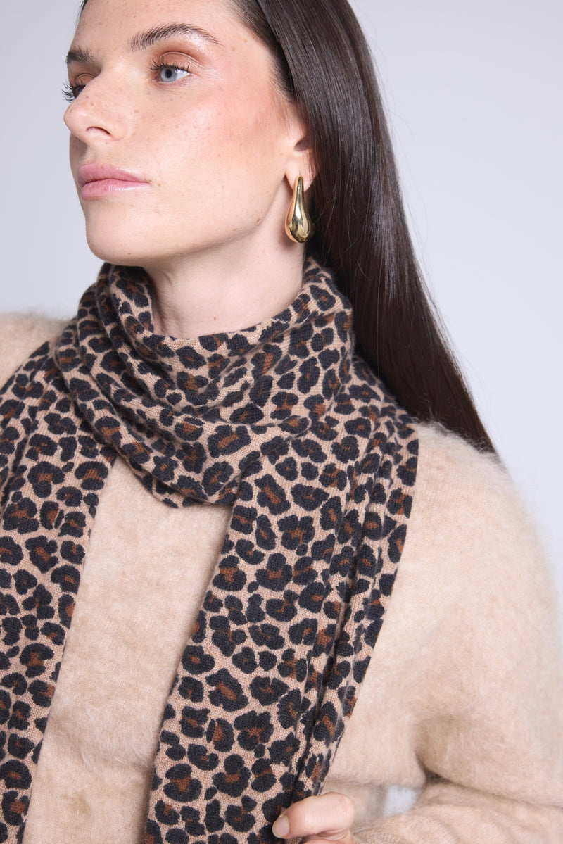 Echarpe Pardy - Beige Leopard - Mixte