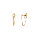 Boucles D'Oreilles Paris Chaine Crystal