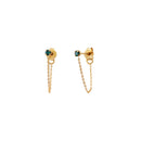 Boucles D'Oreilles Paris Chaine Emerald