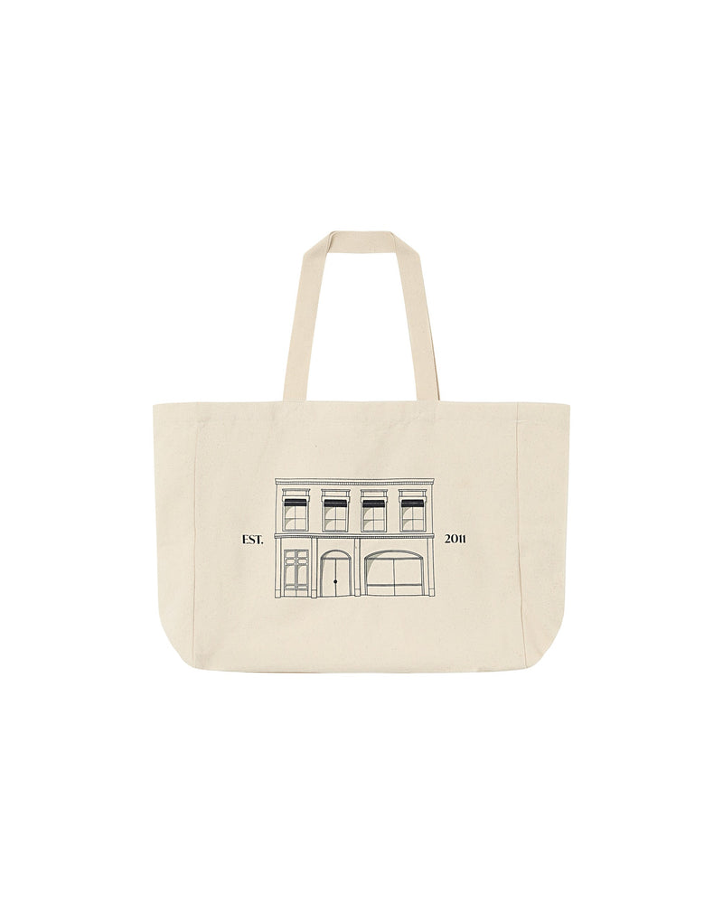 Bolso Tote Crudo Estampado Parisino