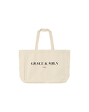 Bolso Tote Crudo Estampado Parisino