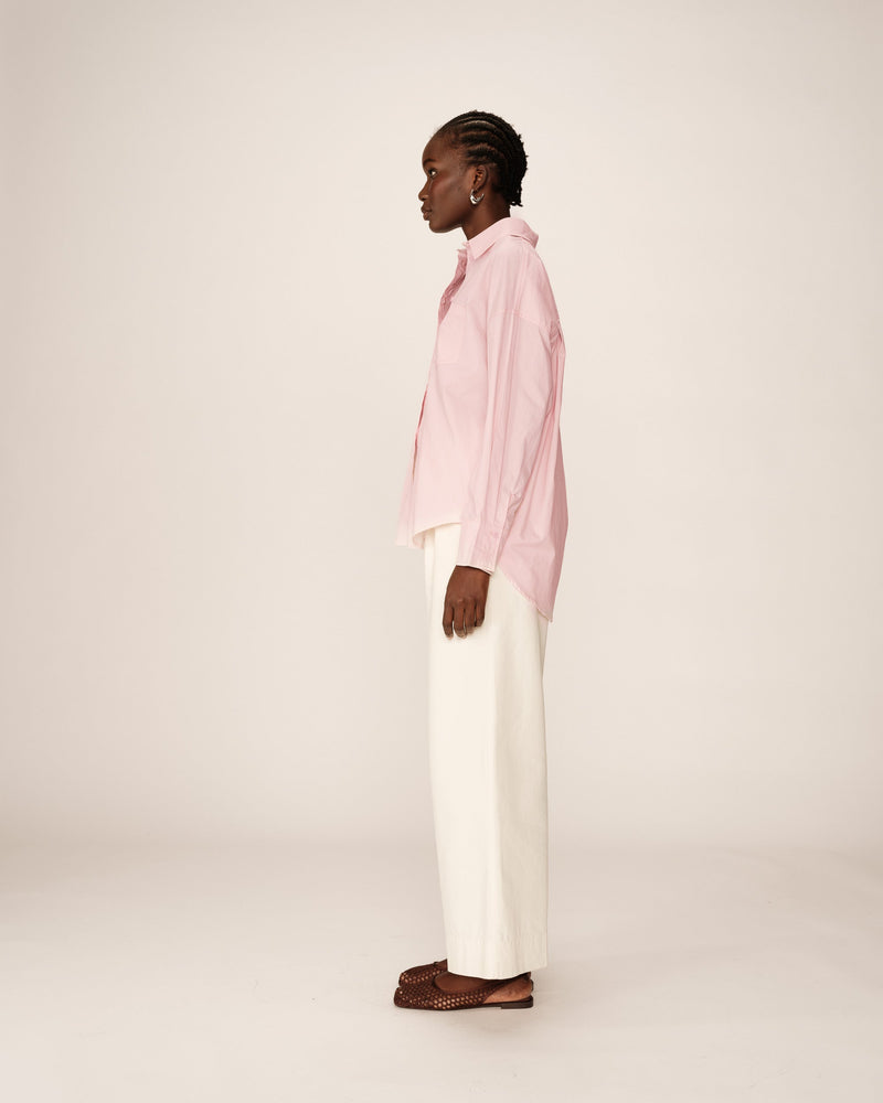 Camisa oversize rosa París