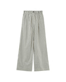 Pantalón Ancho Rayas Parmentier Crudo