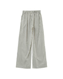 Pantalón Ancho Rayas Parmentier Crudo