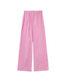 Pantalones anchos de rayas rosas Parmentier
