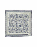 Blue Word Patterned Scarf