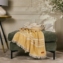 Arthur plaid Mustard yellow - 135 x 180 cm | Throw rug