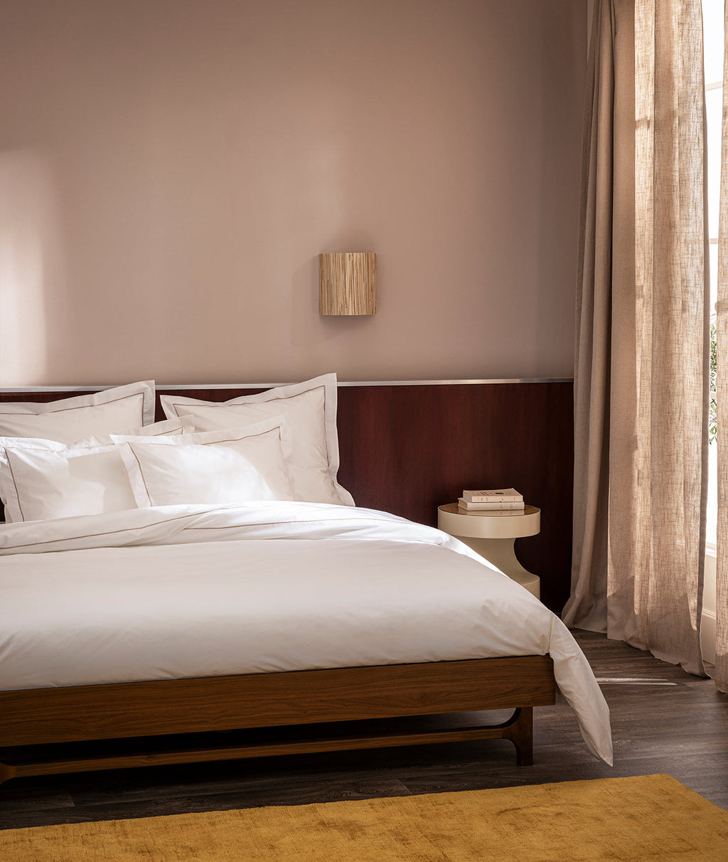 Set De 2 Taies D'Oreillers - 100% Percale De Coton Bourdon - 11 Coloris