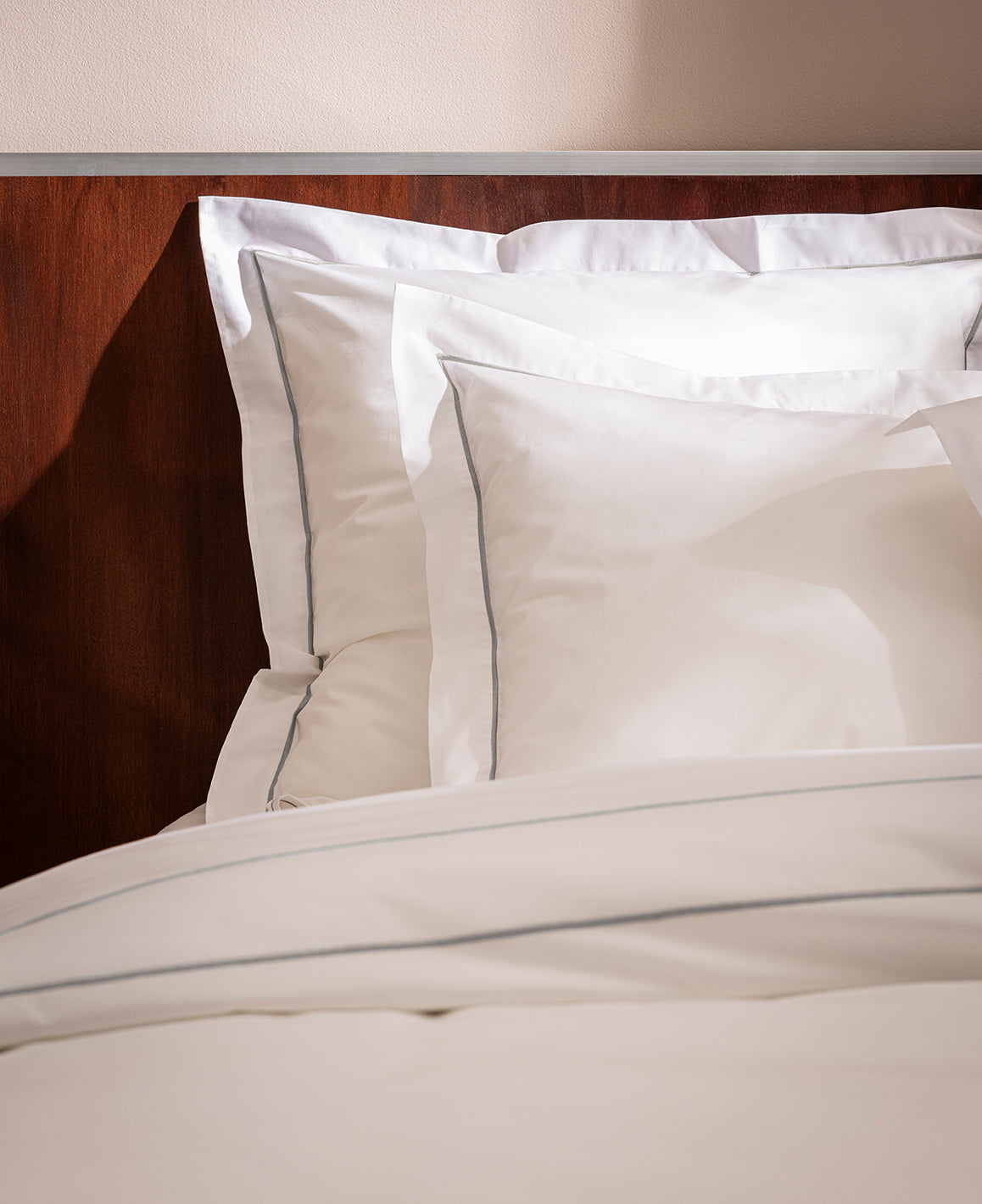 Set De 2 Taies D'Oreillers - 100% Percale De Coton Bourdon - 11 Coloris