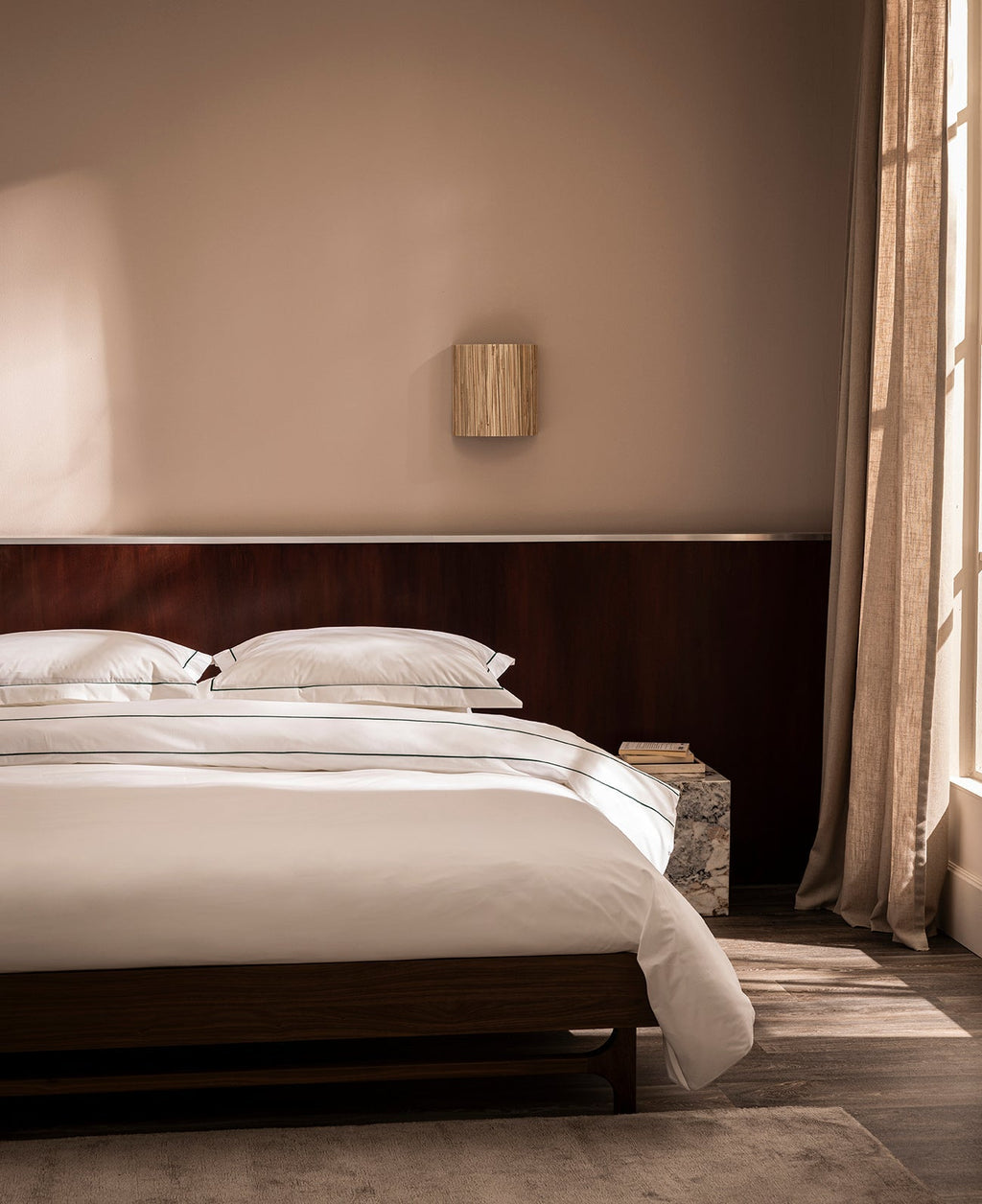Set De 2 Taies D'Oreillers - 100% Percale De Coton Bourdon - 11 Coloris