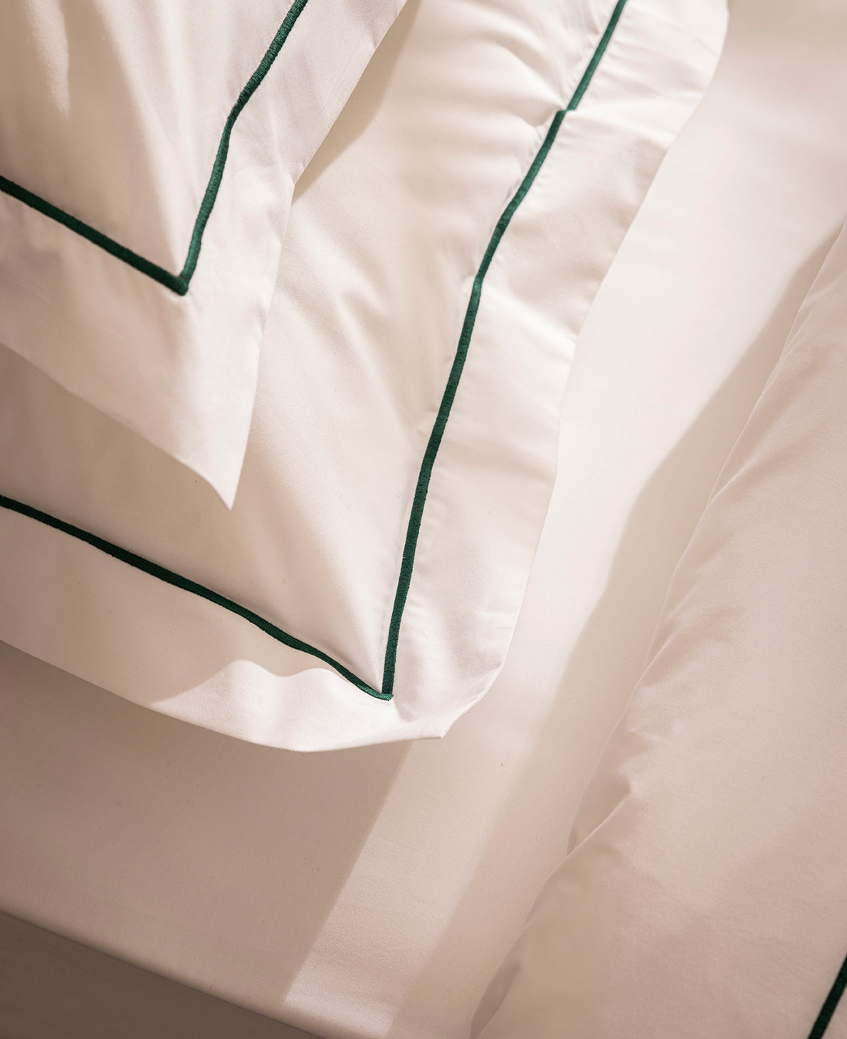 Set De 2 Taies D'Oreillers - 100% Percale De Coton Bourdon - 11 Coloris