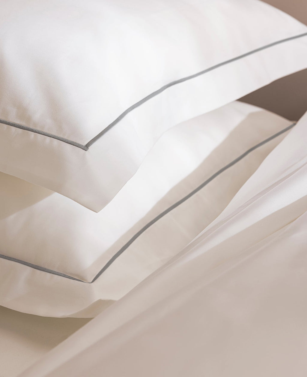 Set De 2 Taies D'Oreillers - 100% Percale De Coton Bourdon - 11 Coloris