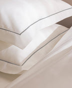 Set De 2 Taies D'Oreillers - 100% Percale De Coton Bourdon - 11 Coloris