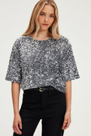 Top Alessia - Gris Chiné