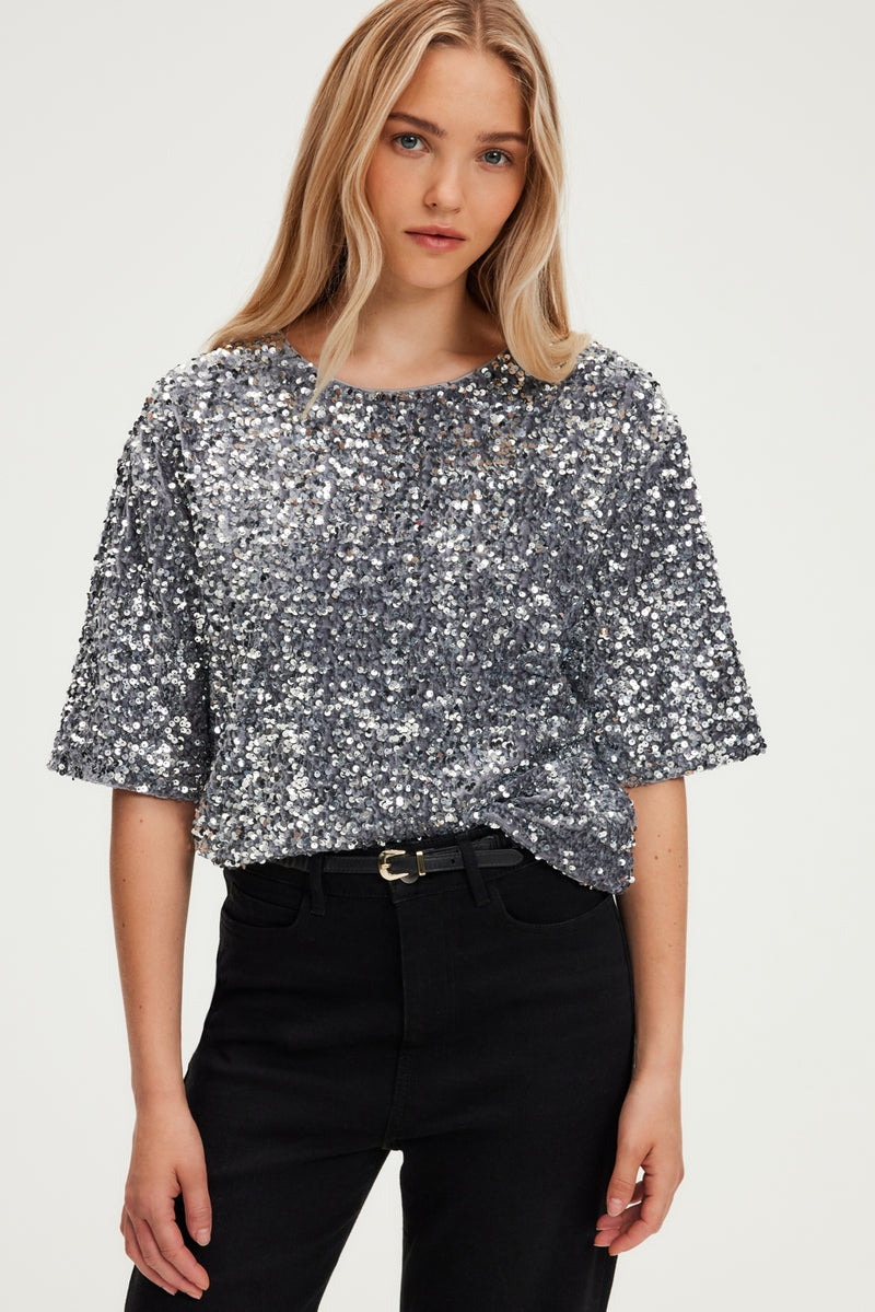 Top Alessia - Gris Chiné