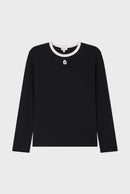 T-Shirt Anneclaire - Noir