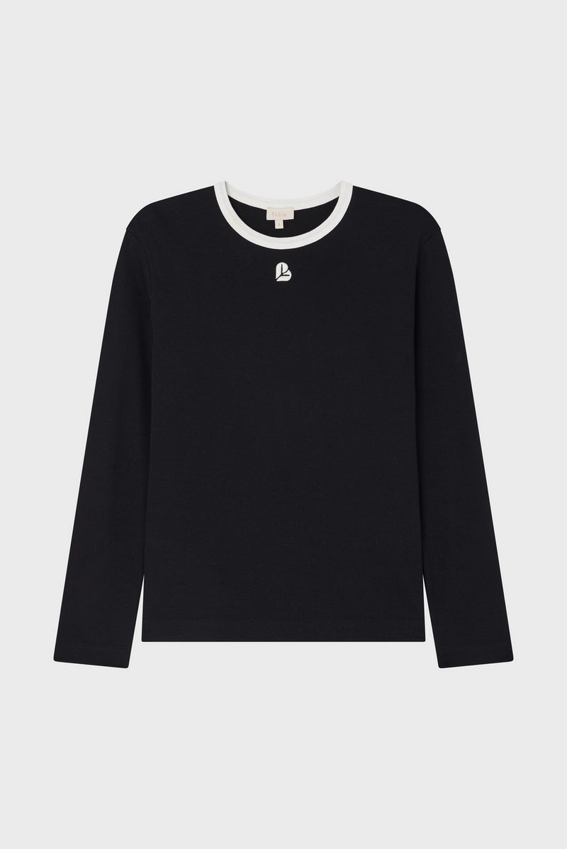 T-Shirt Anneclaire - Noir