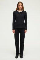 T-Shirt Anneclaire - Noir