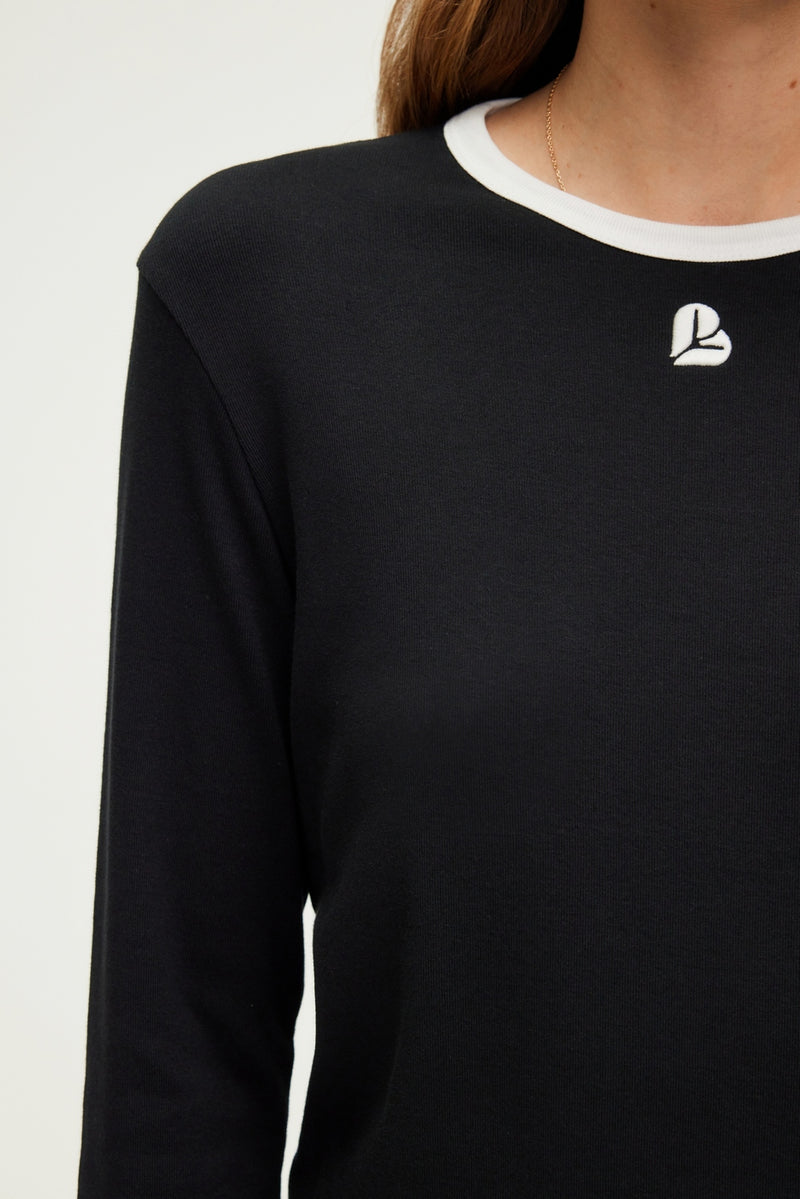 T-Shirt Anneclaire - Noir