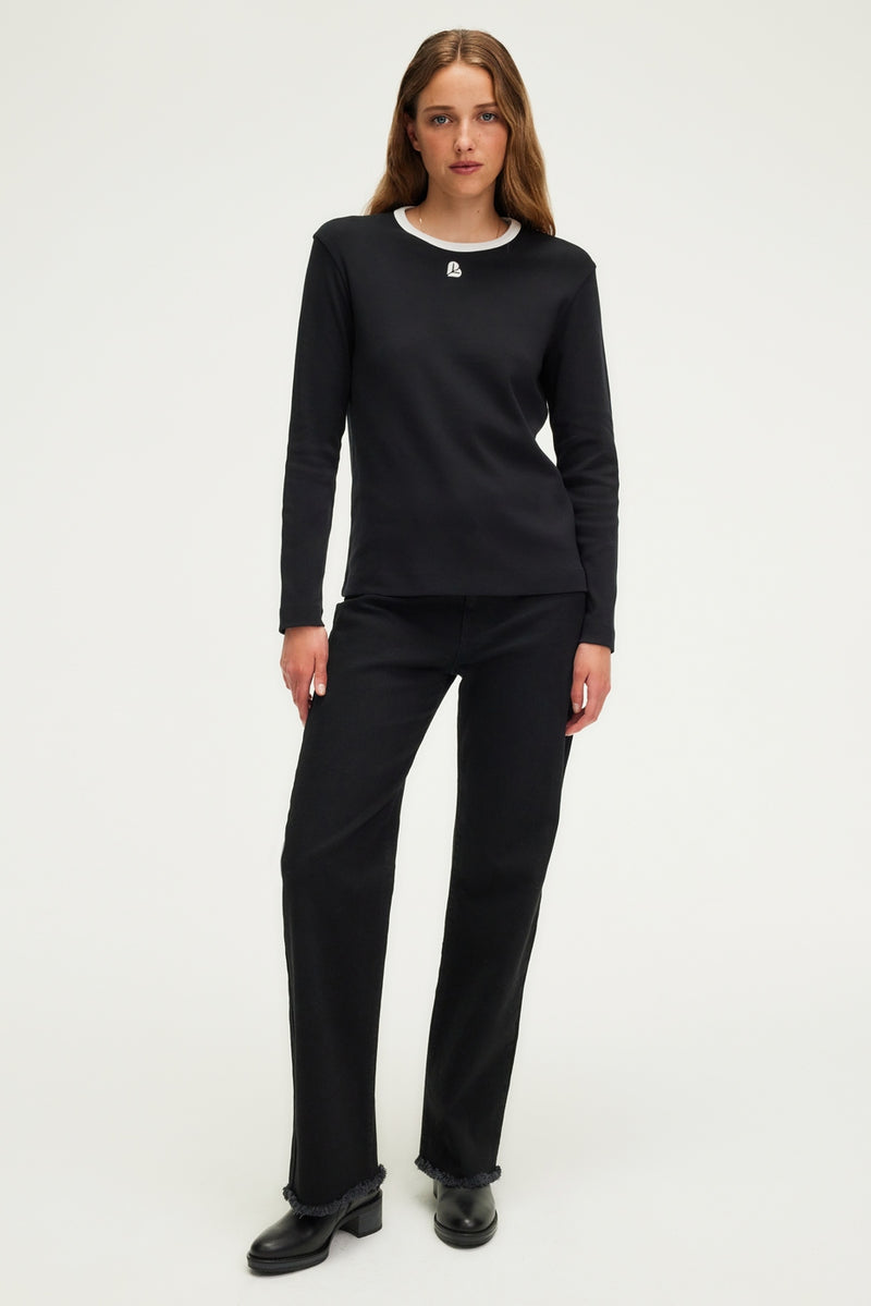 T-Shirt Anneclaire - Noir