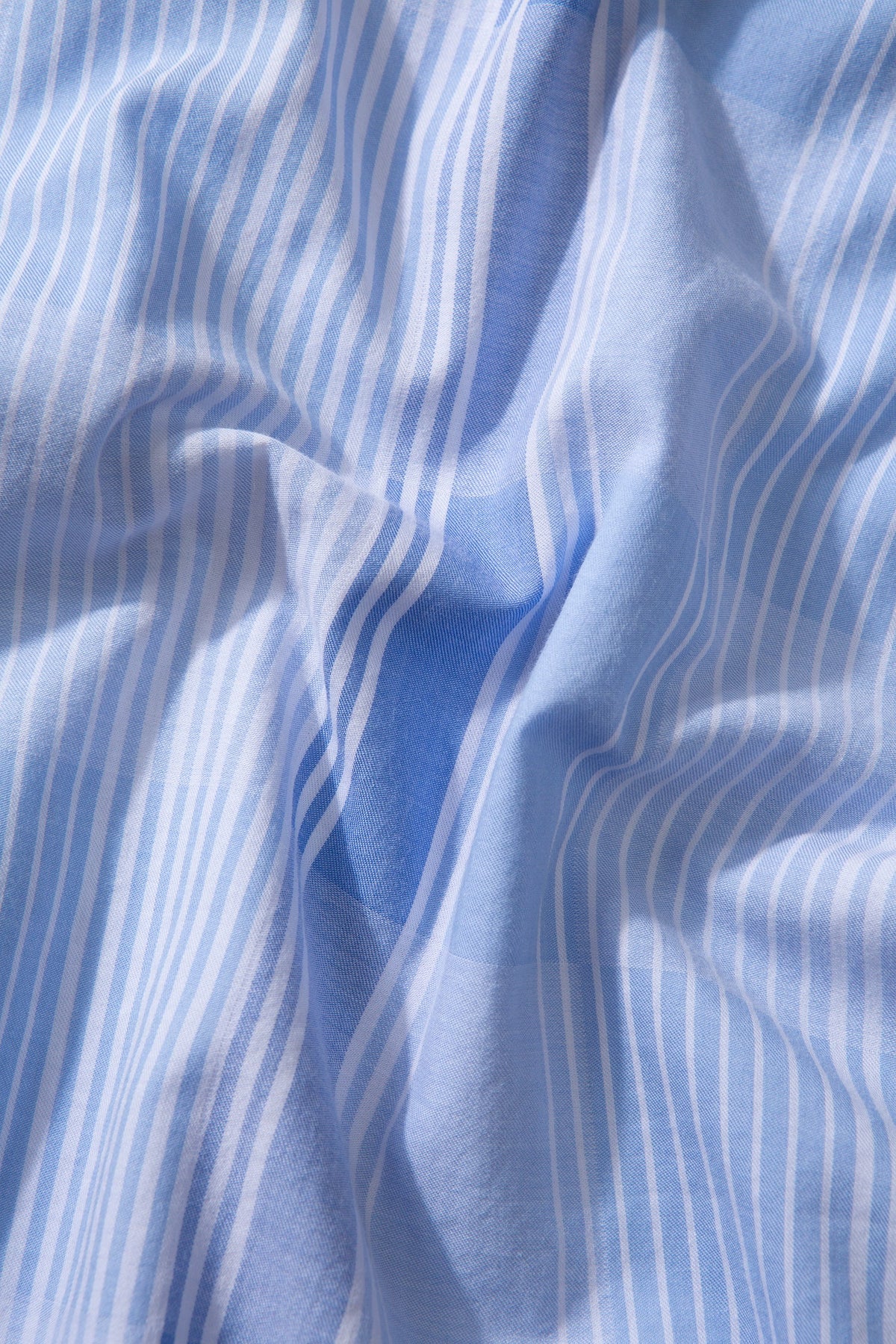 Camisa De Manga Corta Patchwork Plain Light Blue