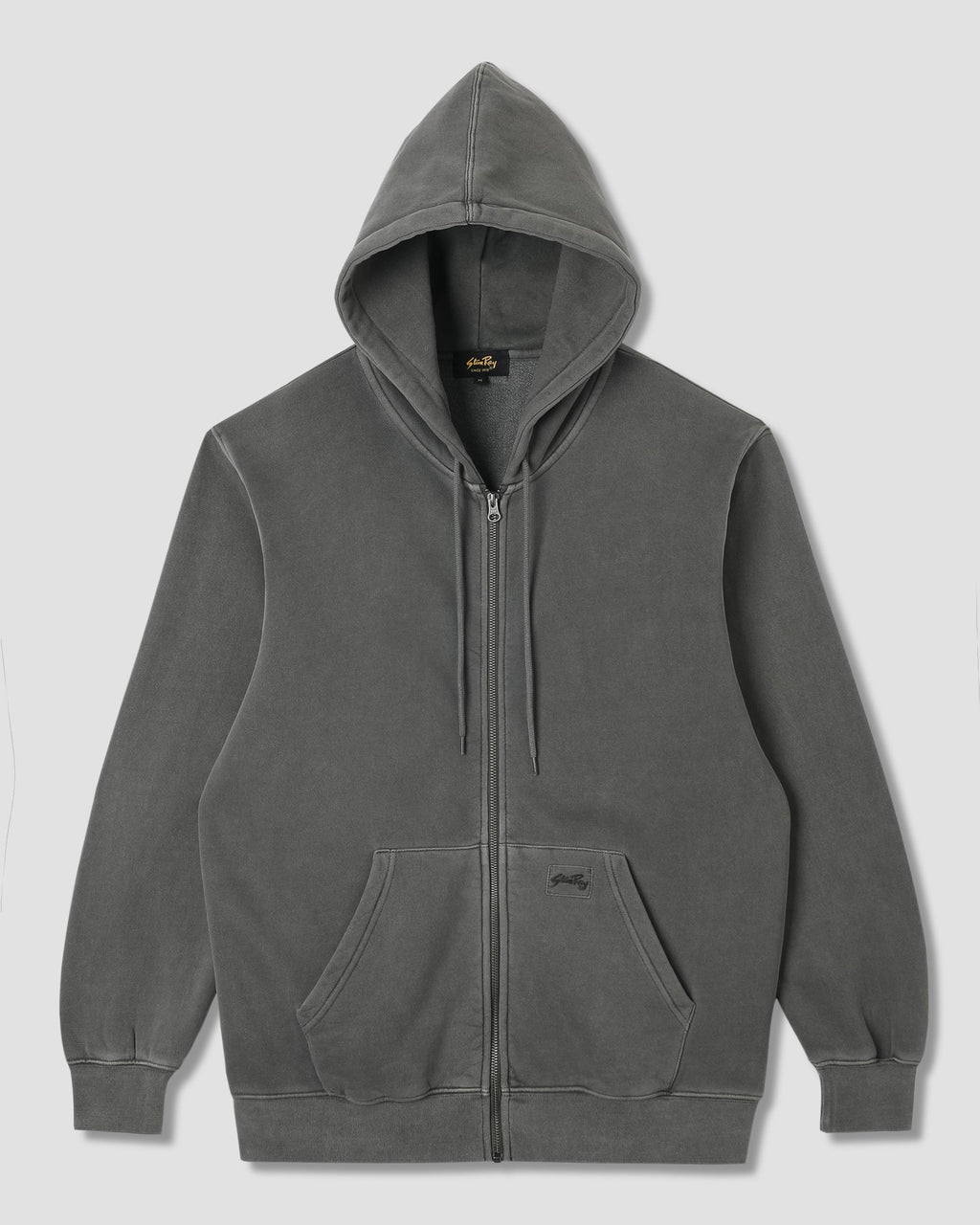 Patch Zip Hood - Washed Black