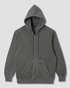 Patch Zip Hood - Washed Black