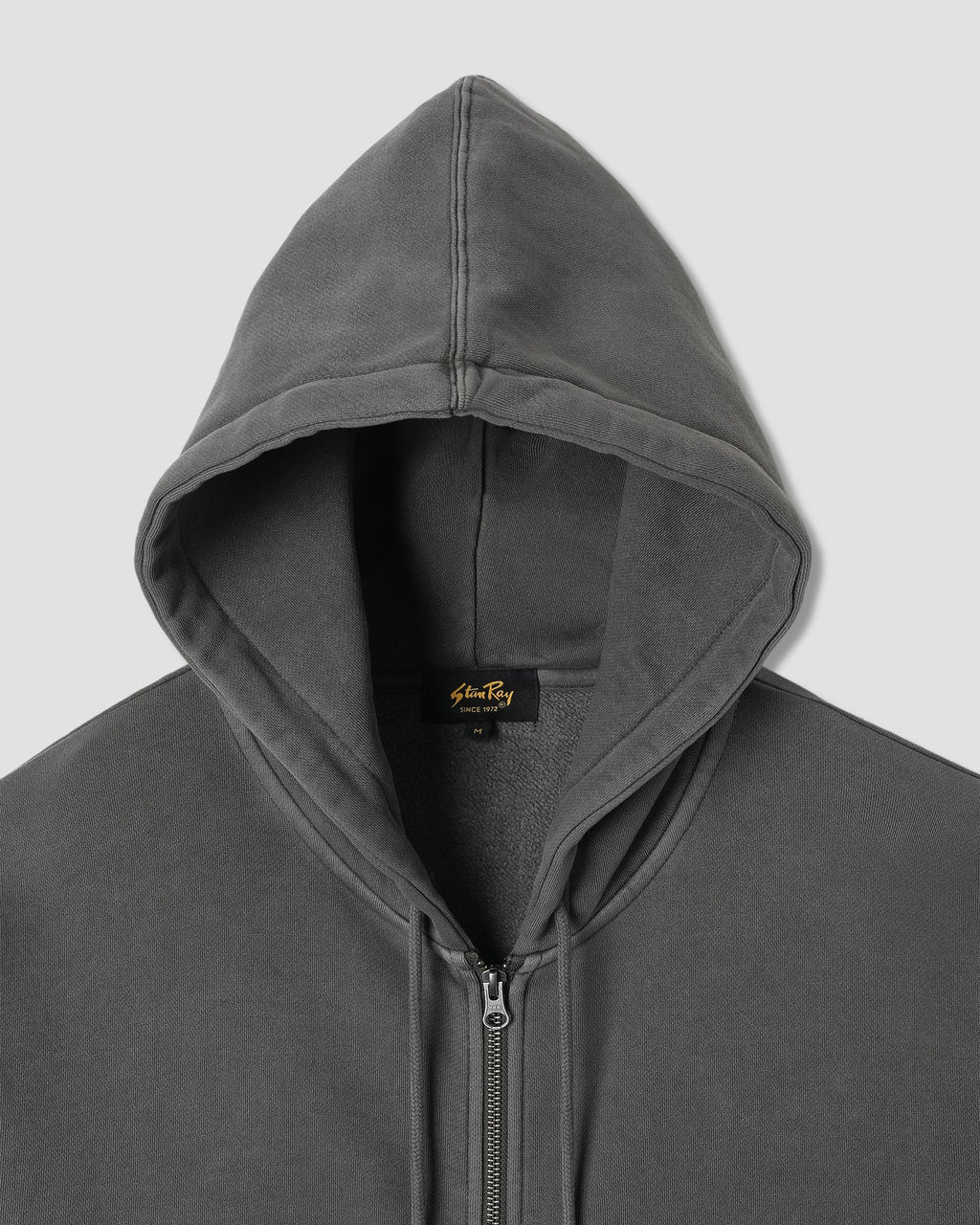 Patch Zip Hood - Washed Black