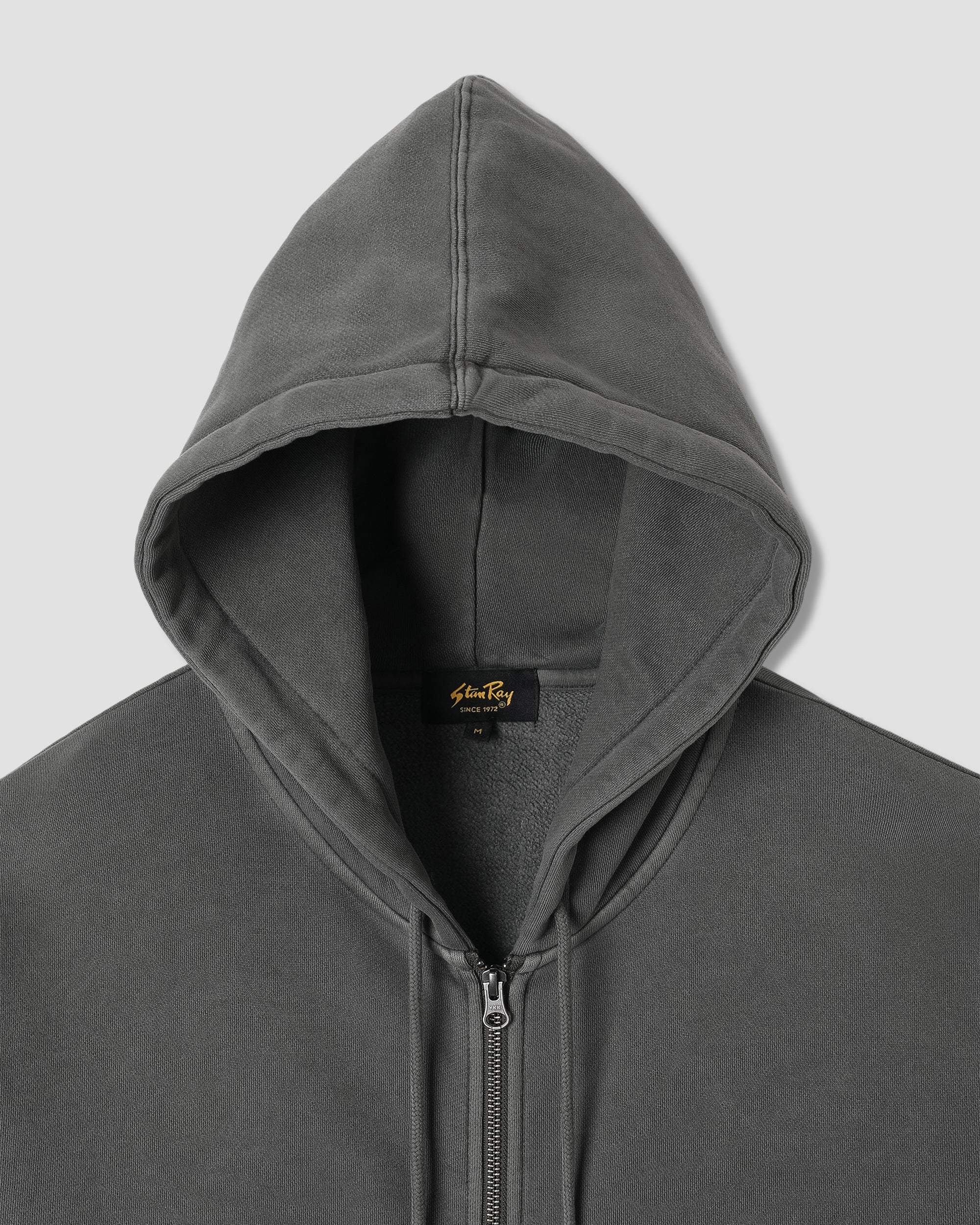 Patch Zip Hood - Washed Black